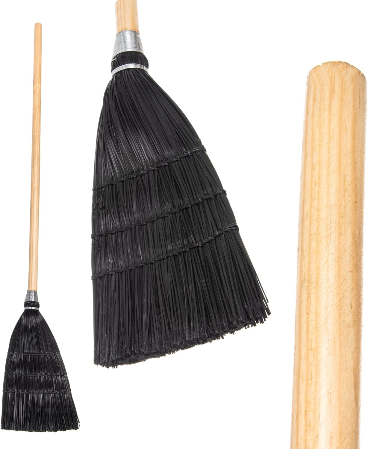 Carlisle FoodService Products CFS Synthetic Corn Black Toy/Lobby Broom - 1 Each.