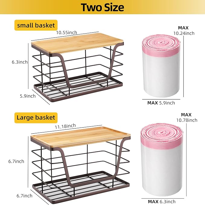 ALOCEO 2 Pack Large Pantry Baskets - Image 3