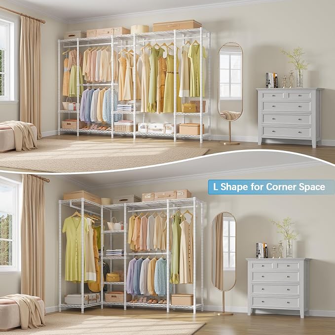 VIPEK V50 Extra Large Portable Closet Rack Bedroom Armoire Freestanding - Image 2