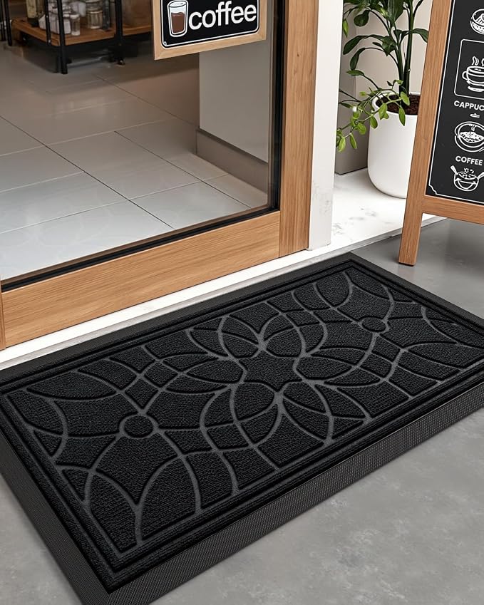 DEXI Front Door Mat Outside Entrance, Heavy Duty Non Slip Low Profile Doormat - Image 9