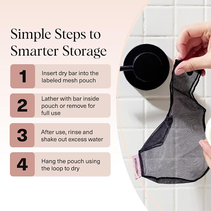 Kitsch Bar Soap Saver Bag – Patented Mesh Bag Soap Holder - Image 7