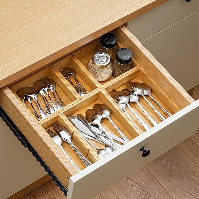Fabsome Drawer Organizer, Small Wooden Container Tray - Image 5