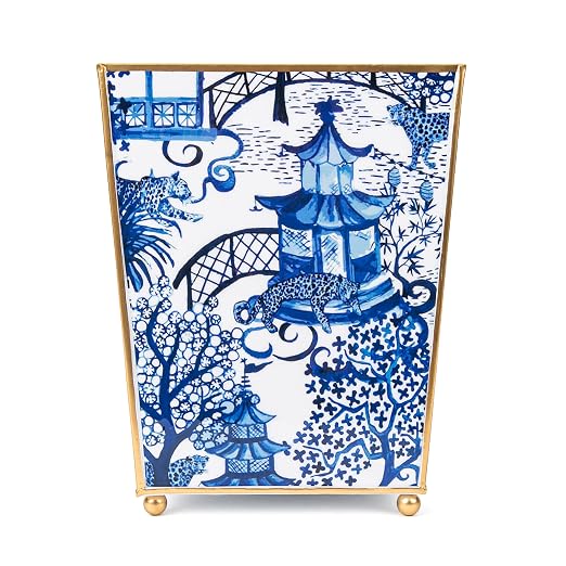 Jaye’s Studio Garden Party Decorative Gold Waste Basket by Jaye%27s+Studio