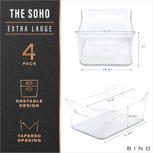 BINO | Plastic Organizer Bins, X-Large - Image 2