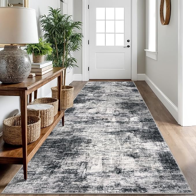 IOHOUZE Abstract Runner Rug 3x10 Ft Washable Runners by iOhouze