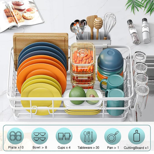 Dish Drying Rack for Kitchen Counter, Large Dish Racks - Image 2