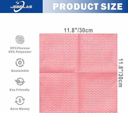 JEBBLAS Handi Wipes Reusable Cloths Dry Cleaning Cloths Dish Towel Kitchen - Image 2