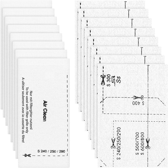 8 Pack AirClean Filters & Motor Protection Filters Compatible by LINNIW