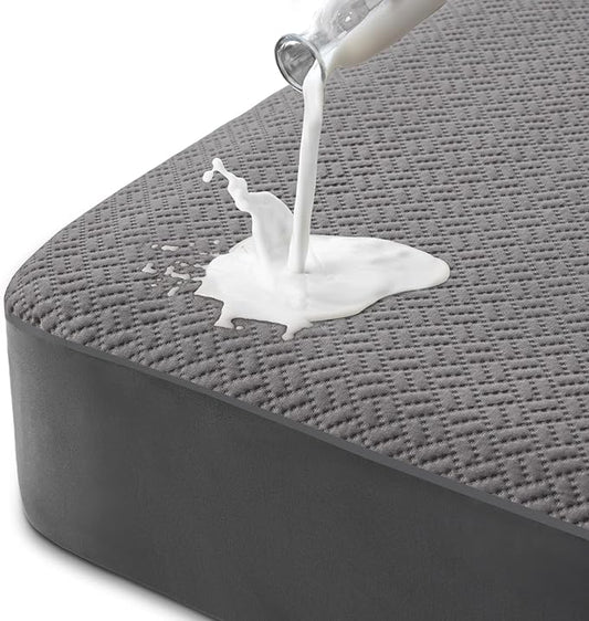 Hanherry 100% Waterproof Queen Size Mattress Protector, Rayon Made from Bamboo by Hanherry
