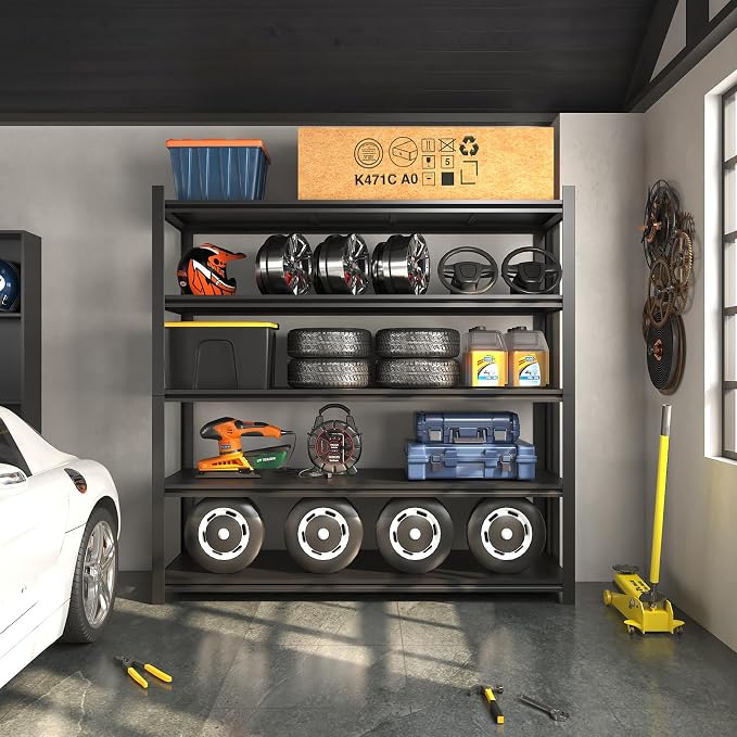 48.2" W Garage Shelving 3000LBS Storage Shelves Heavy Duty Garage Storage - Image 2