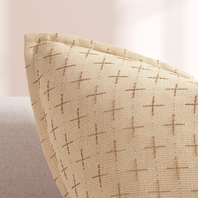 ZWJD 12x20 Pillow Covers Set of 2 Soft Polyester Textured Pillow Covers - Image 2