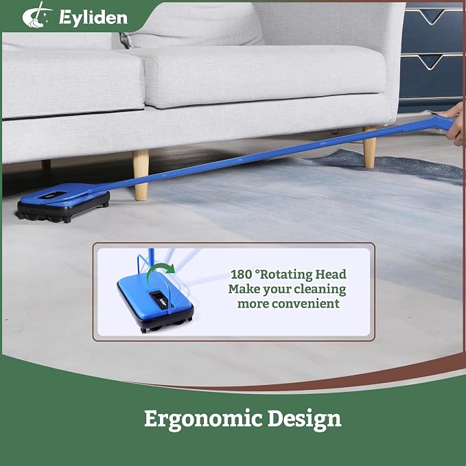 Eyliden Carpet Sweeper, Mini Size Lightweight Hand Push - Image 7