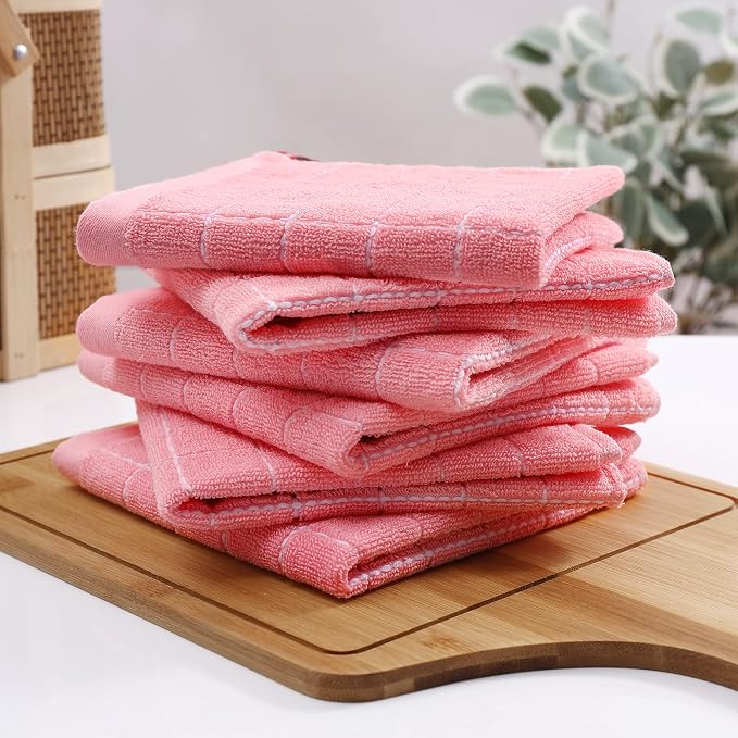 Homaxy 100% Cotton Terry Kitchen Dish Cloths, Ultra Soft and Absorbent Dish - Image 8
