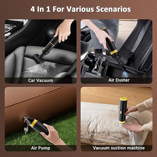 Cros 4-in-1 Mini Cordless Vacuum Cleaner, 21kPa Powerful Suction, Portable - Image 2