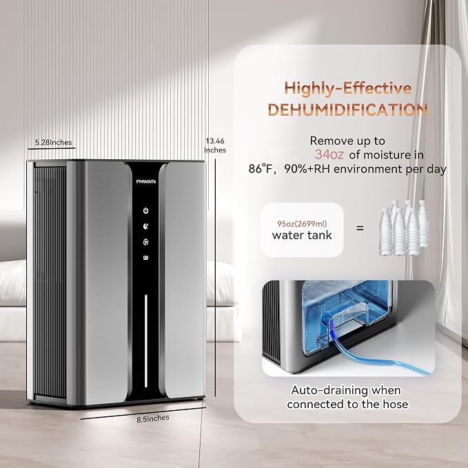 95oz Home Dehumidifier, Quiet dehumidifier - Image 2