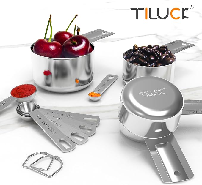 TILUCK Stainless Steel Measuring Spoons Set, Coffee Scoop Spoon, Kitchen Gadgets - Image 6