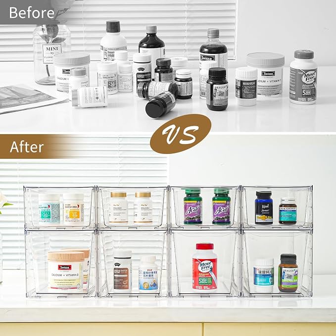 6Pack Stackable Kitchen Storage Organizer, Pantry Organizers and Storage - Image 6