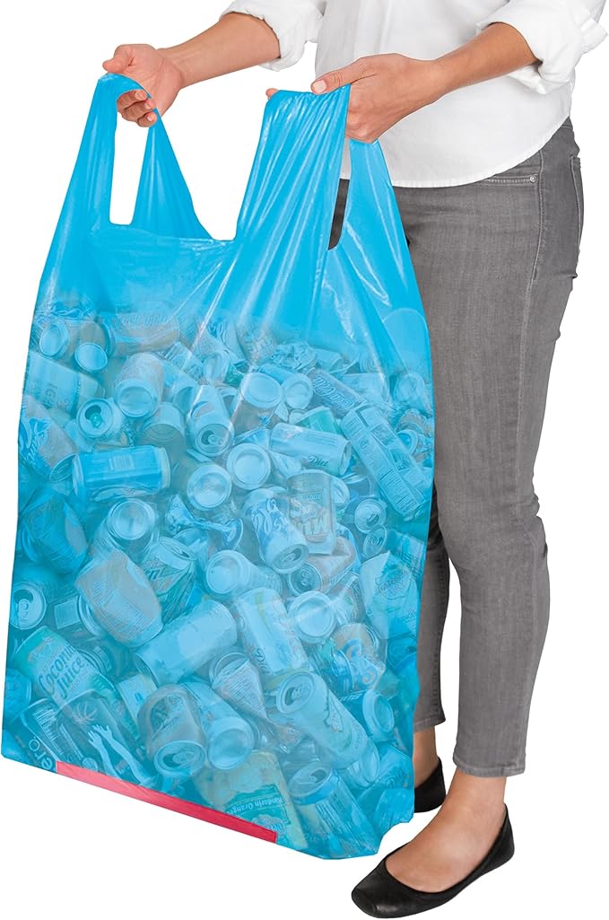 Hippo Sak 13 Gallon Blue Recycling Bags - Image 4