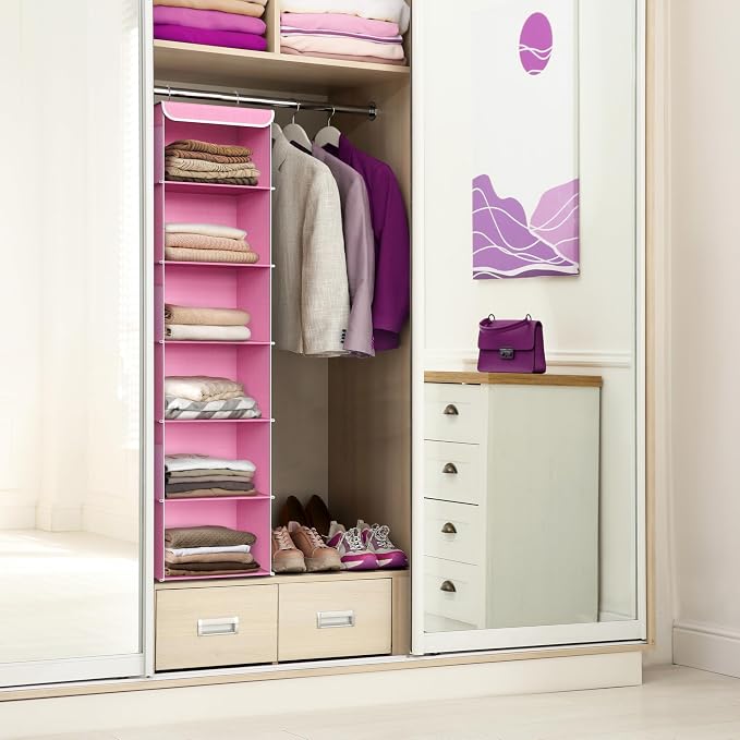 Simple Houseware 6 Shelf Hanging Closet Organizer - Image 2
