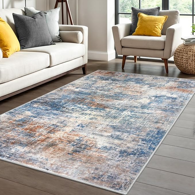 IOHOUZE Abstract Area Rug 4x6 Ft Washable Rugs by iOhouze