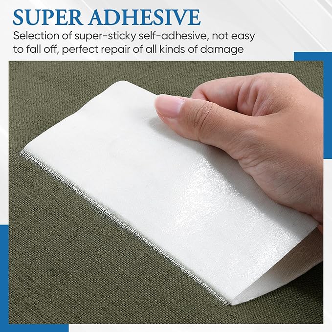 Canvas Repair Patch 5.5 x 8 Inches 6Pcs Self-Adhesive Waterproof Canvas Patch - Image 4