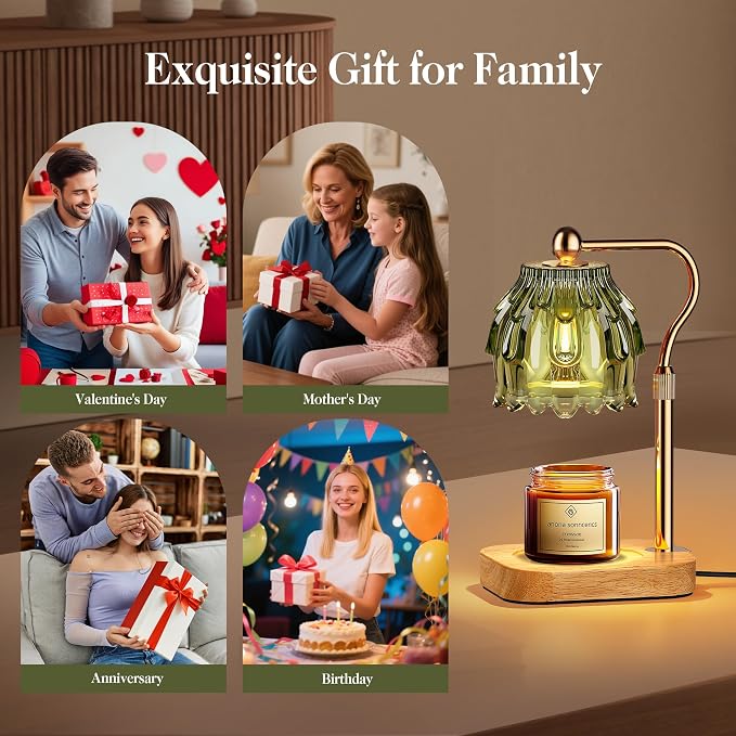 Candle Warmer Lamp with Timer Dimmer, Modern Wax Warmer - Image 8