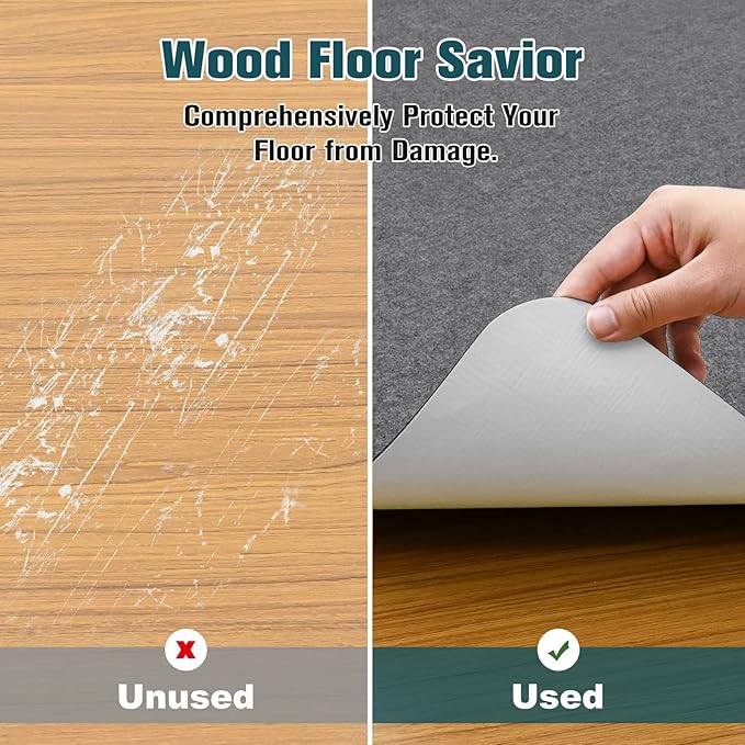 Placoot Desk Chair Mat for Hardwood Floor & Tile 55"x35" Office Chair Mat for - Image 3