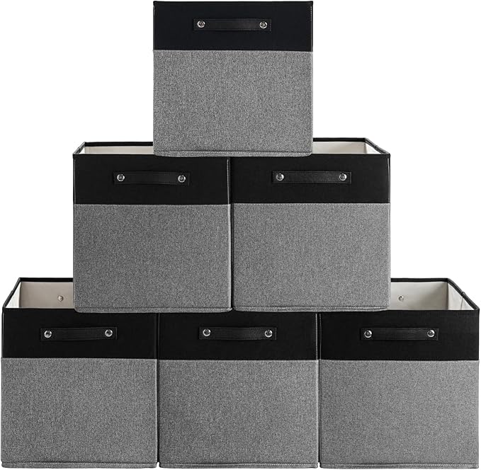 13 x 13 Inch Fine Linen Storage Bins by FinishingBo