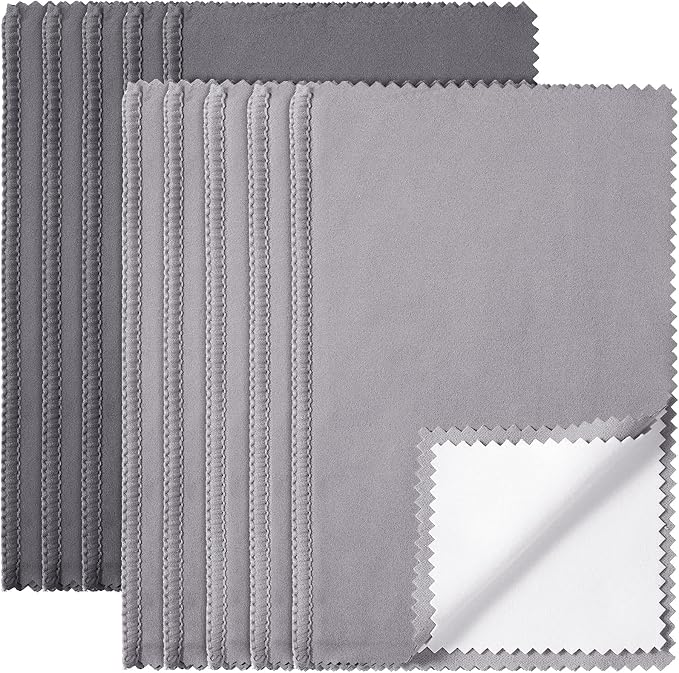 Breling 10 Pcs Silver Jewelry Polishing Cloths 6 x 8 inches Jewelry Cleaning by Breling