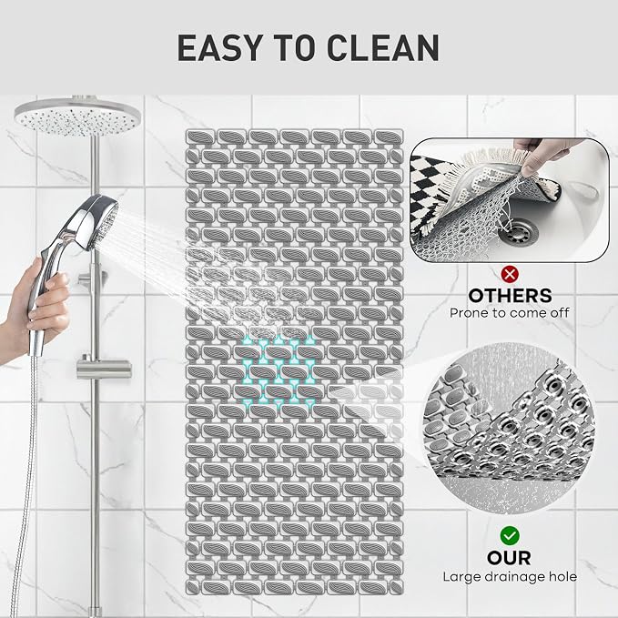 Bath Mat for Tub Non Slip Shower Mat for Elderly - Image 5