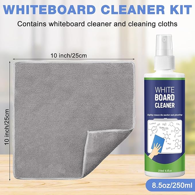 10 Pack Whiteboard Cleaner Spray 8.5oz Dry Erase Board Cleaner - Image 2