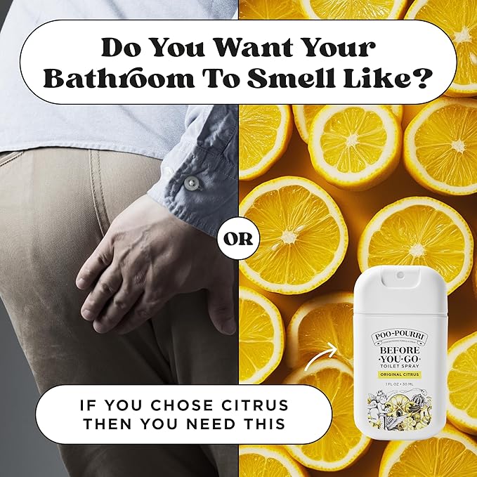 Poo-Pourri Before-You-Go Pocket Toilet Spray, Travel Essentials, Original Citrus - Image 9