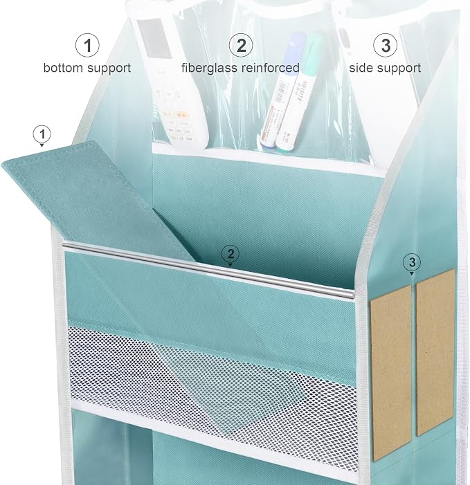Univivi 6-Shelf Over Door Hanging Organizer Fabric Baby Door Storage - Image 3