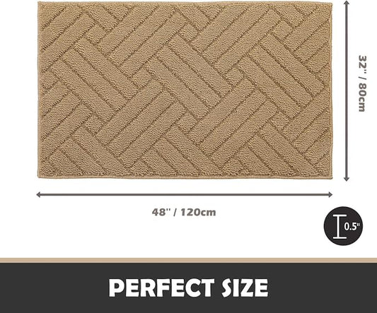 Door Mat Indoor Doormat, Heavy Duty Low-Profile Entrance Rugs, Absorbent Resist - Image 2