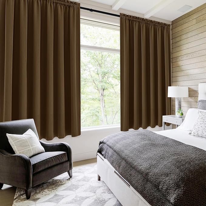 DWCN Blackout Curtains for Living Room Thermal Insulated, Energy Saving & Noise - Image 2
