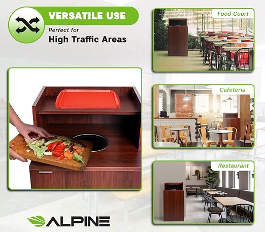 Alpine Restaurant Trash Bin Cabinet - Image 5