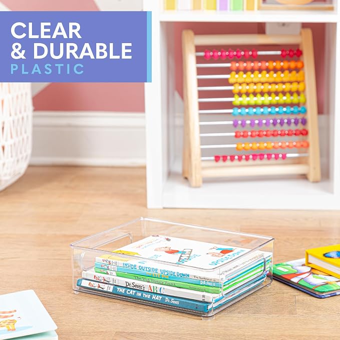 Plastic Food Storage 4 Pack Clear Container Bin - Image 6