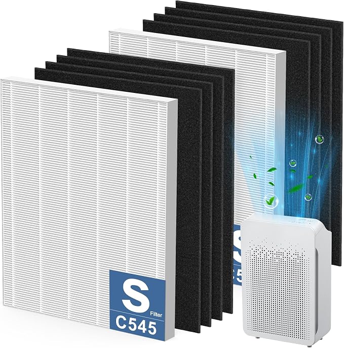 2 Pack C545 HEPA Replacement Filter S Compatible by Cabiclean