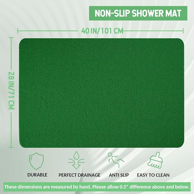 Non-Slip Bathtub Mat, Anti Slip Shower Mat, Fast Drying Bathtub Mats, Foot - Image 2