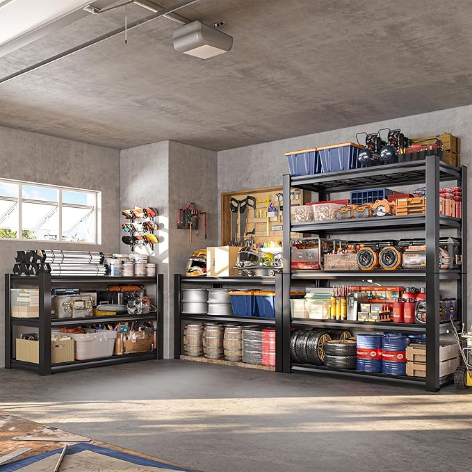 REIBII 3010LBS Storage Shelves 72" H Garage Shelving Heavy Duty Metal Shelving - Image 5