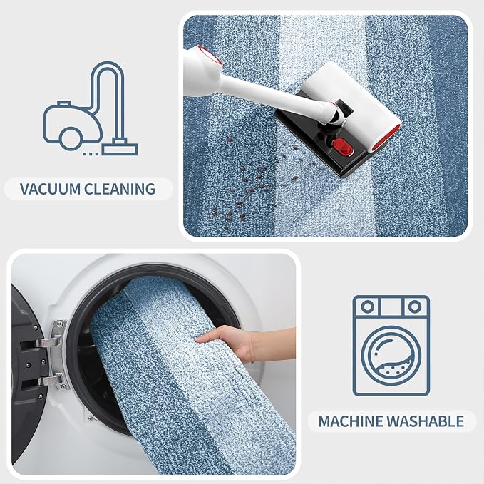 Kitinjoy Indoor Outdoor Door Mat, 36x24 Non-Slip Absorbent Dirt Trapper - Image 5
