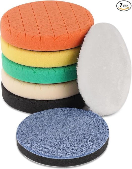Buffing Polishing Pads, Car Compound Buffing Sponge Pads and Woolen Pads by BuyNow