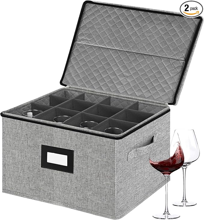 homyfort Wine Glass Storage Box, China Storage Containers by homyfort
