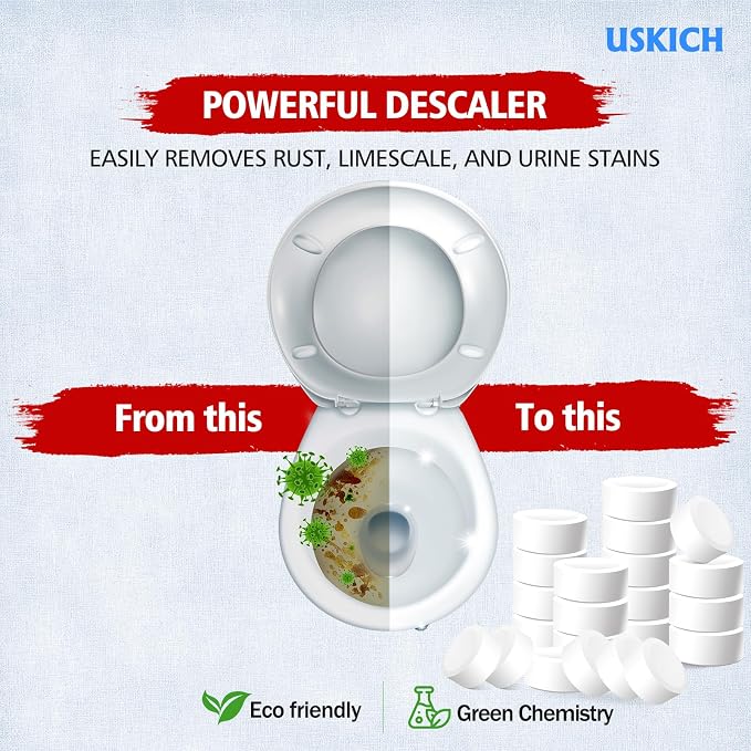 USKICH Toilet Bowl Cleaner 40 PACK, Household Automatic Toilet Bowl Cleaners - Image 4