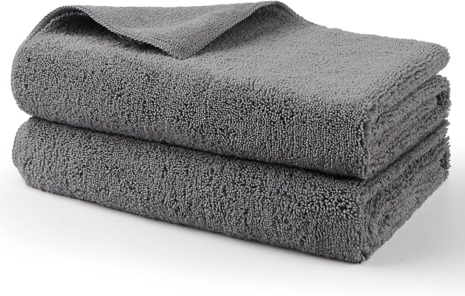 HOMEXCEL Professional Large Microfiber Car Drying Towels 2 Pack, Lint Free by HOMEXCEL