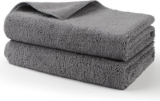 HOMEXCEL Professional Large Microfiber Car Drying Towels 2 Pack, Lint Free by HOMEXCEL