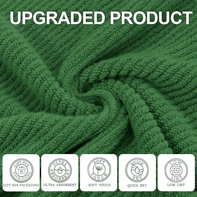 Green Hand Towels for Bathroom - Image 2