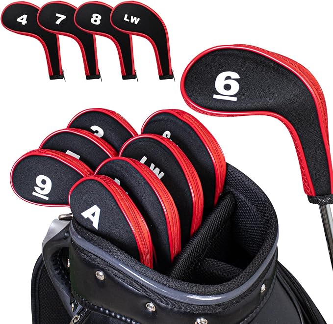 Golf 12pcs Thick Synthetic Golf Iron Head Covers Set Headcover Fit All Brands - Image 5