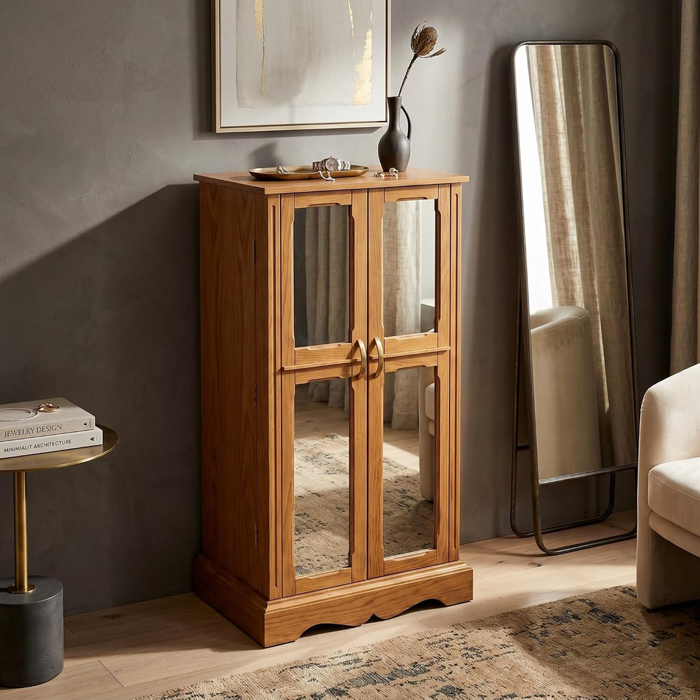 Hives & Honey Chelsea Standing Jewelry Armoire Cabinet, Jewelry Storage O...