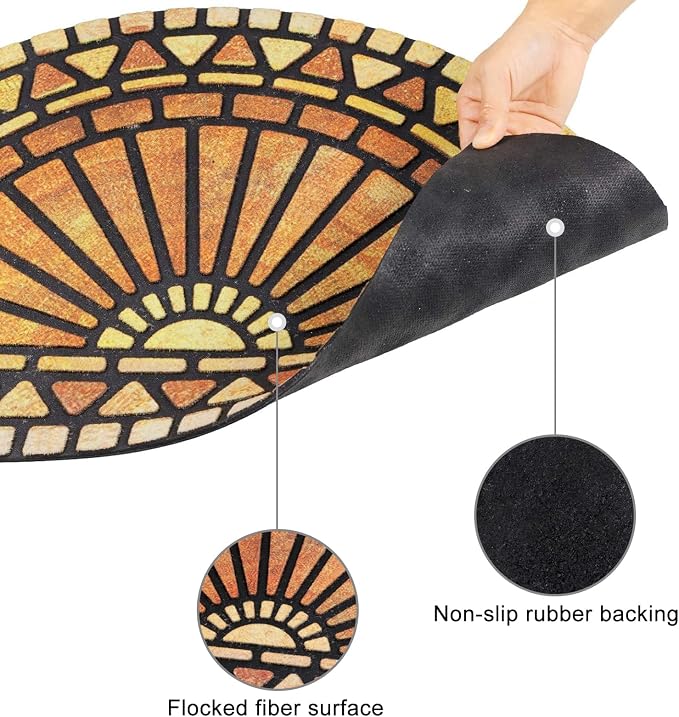 CHICHIC Welcome Door Mat 18 x 30 Inch Front Doormat Outdoors - Image 4